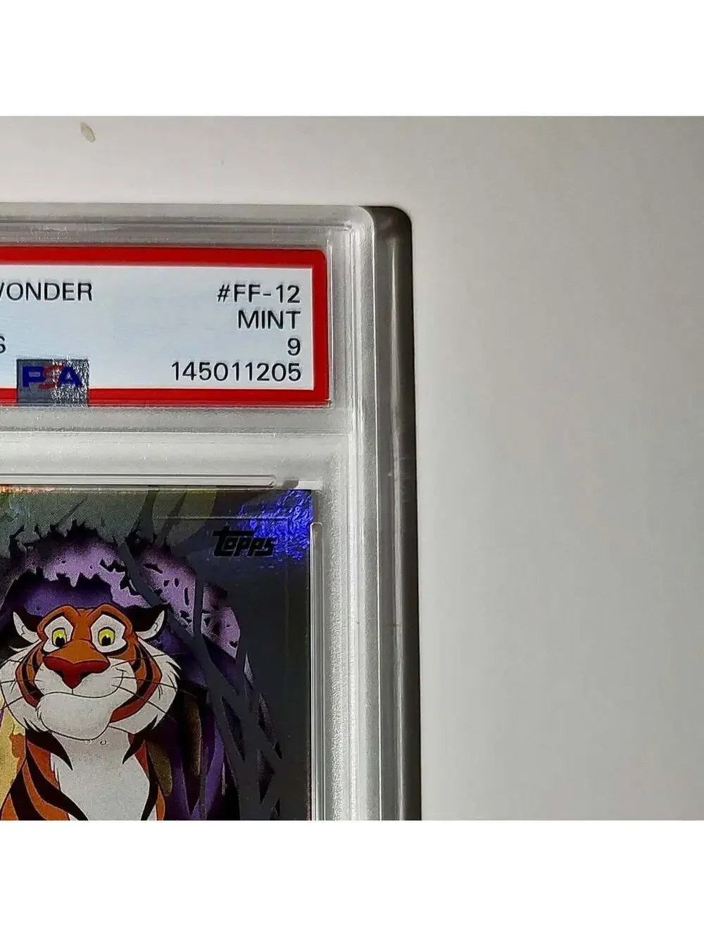 Rajah 2025 Topps Disney #FF-12 Furry Friends Card Aladdin PSA 9